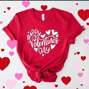 Women Valentine T-shirt Red Size S/M/L/Xl